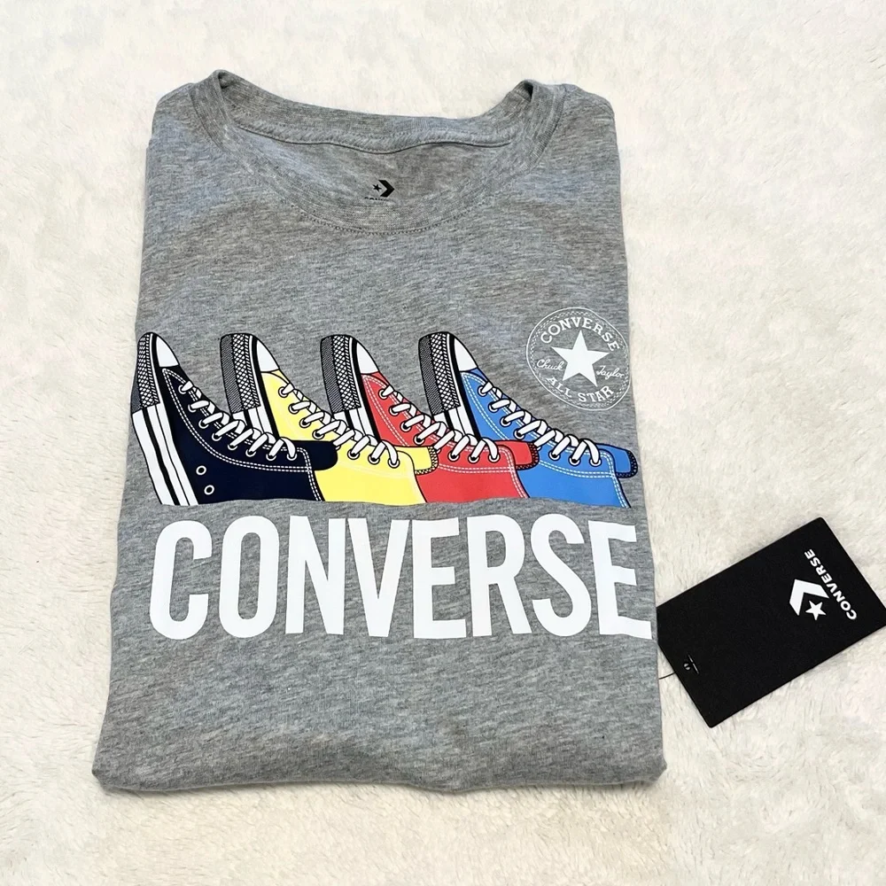 NWT Big Boy’s Converse Sneakers Graphic Short Sleeve T-Shirt